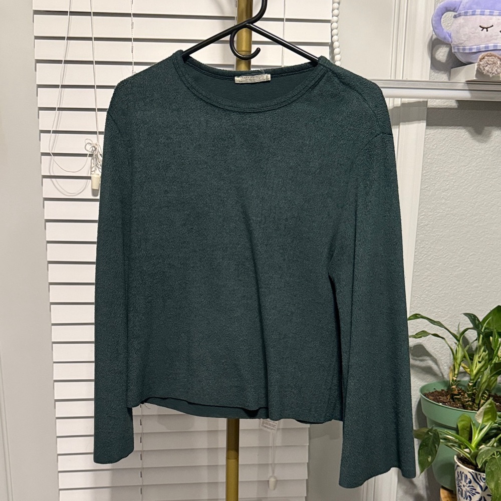 Zara Dark Green Long Sleeve Top